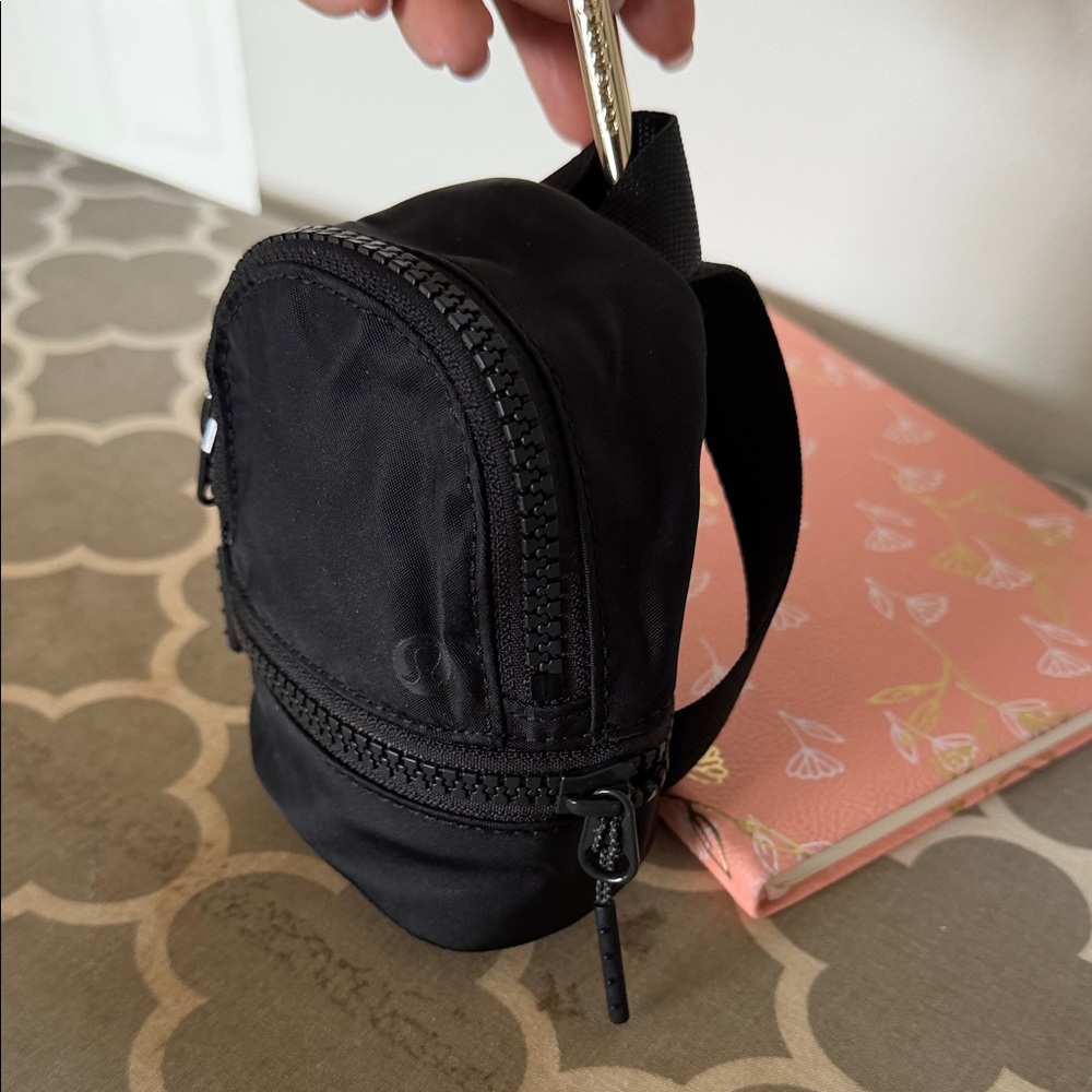 Lululemon Black Mini Backpack with Carabiner - image 4